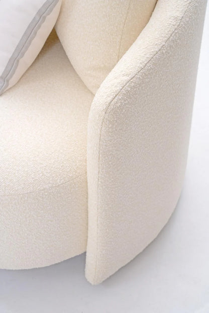 Serene Outdoor Sofa 91" – Cream Bouclé All-Weather