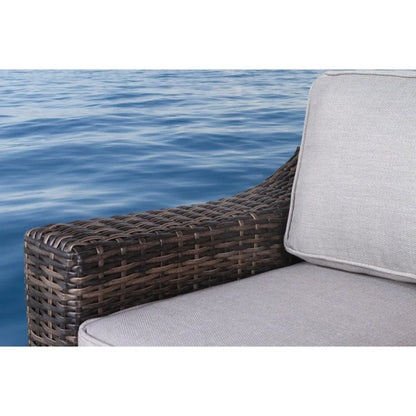 Chic Wide Outdoor Loveseat With Cushions